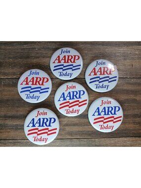 Join AARP Retirement Person Pin Lot Funny Gift Old Age Support Group Bag Gear
